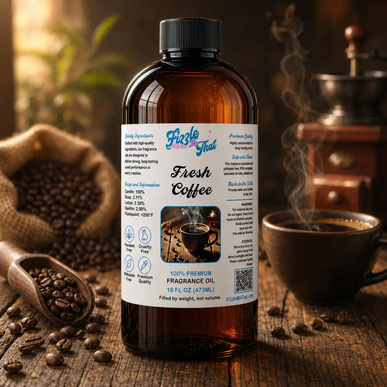 Fresh Coffee Fragrance Oil Fizzle Me That