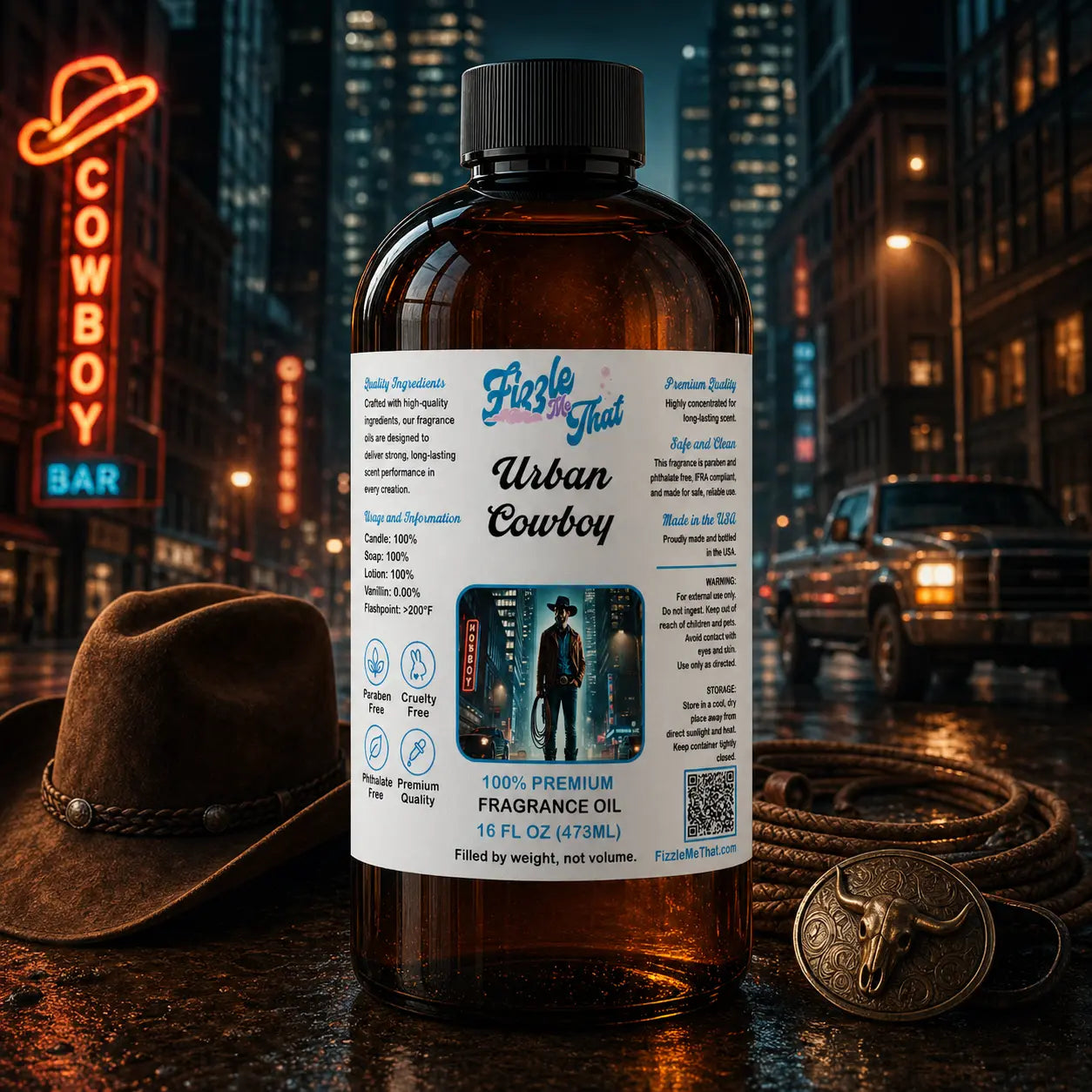 Urban Cowboy Fragrance Oil Fizzle Me That
