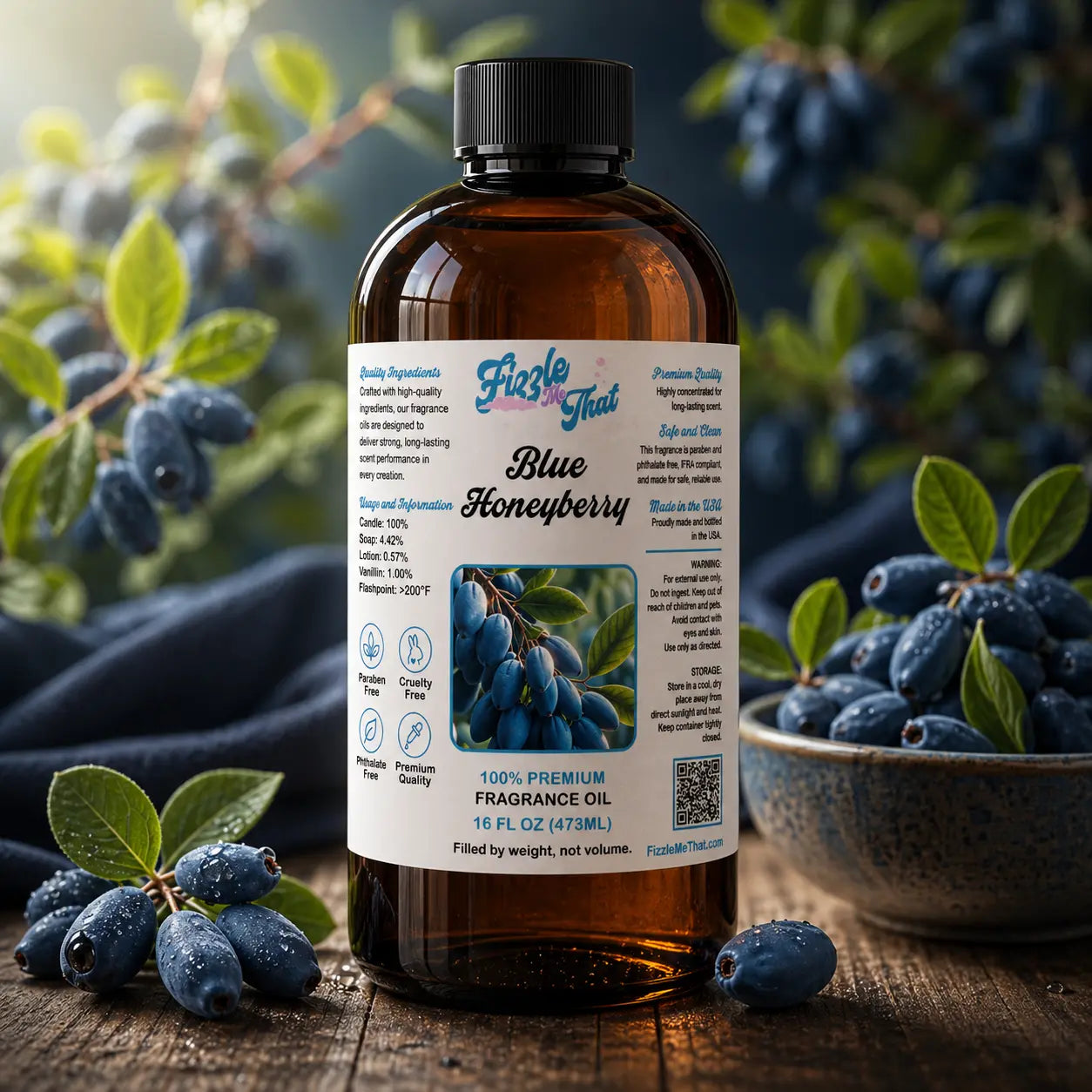 Blue Honeyberry Fragrance Oil Fizzle Me That