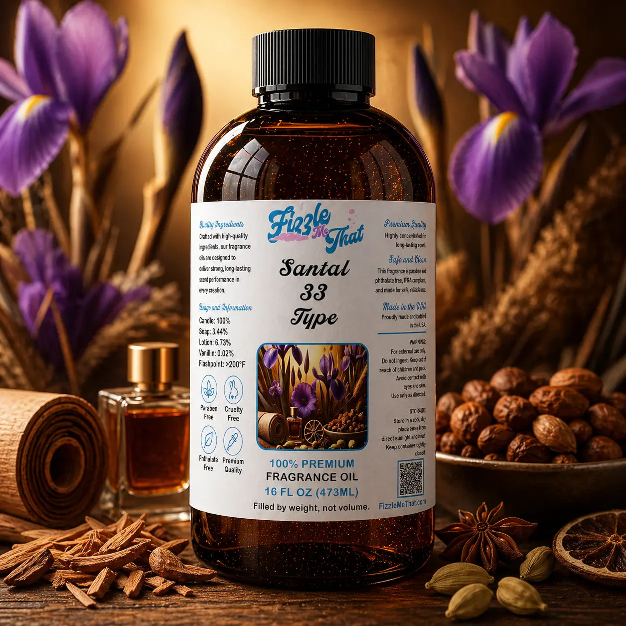 Santal 33 Type Fragrance Oil Fizzle Me That