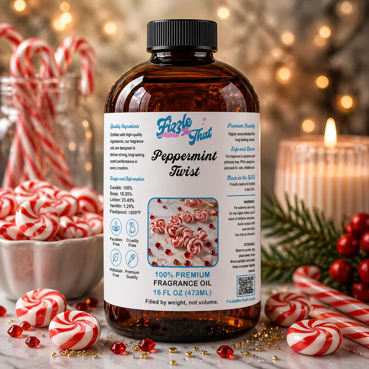 Peppermint Twist Fragrance Oil Fizzle Me That
