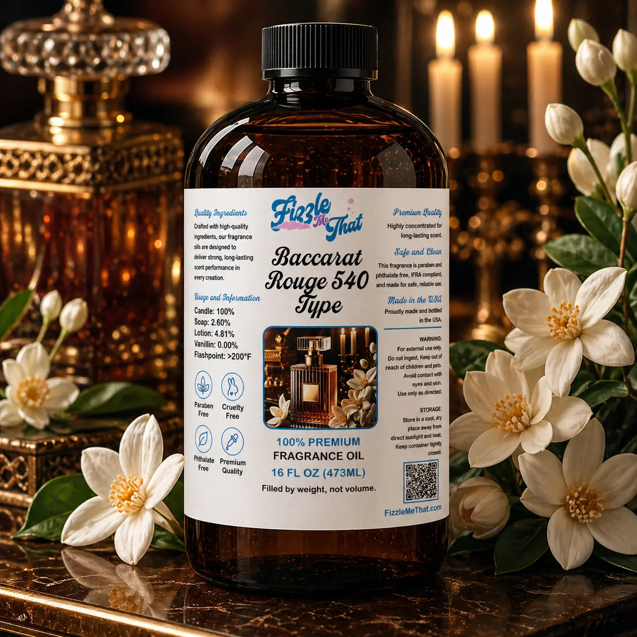 Baccarat Rouge 540 Type Fragrance Oil Fizzle Me That