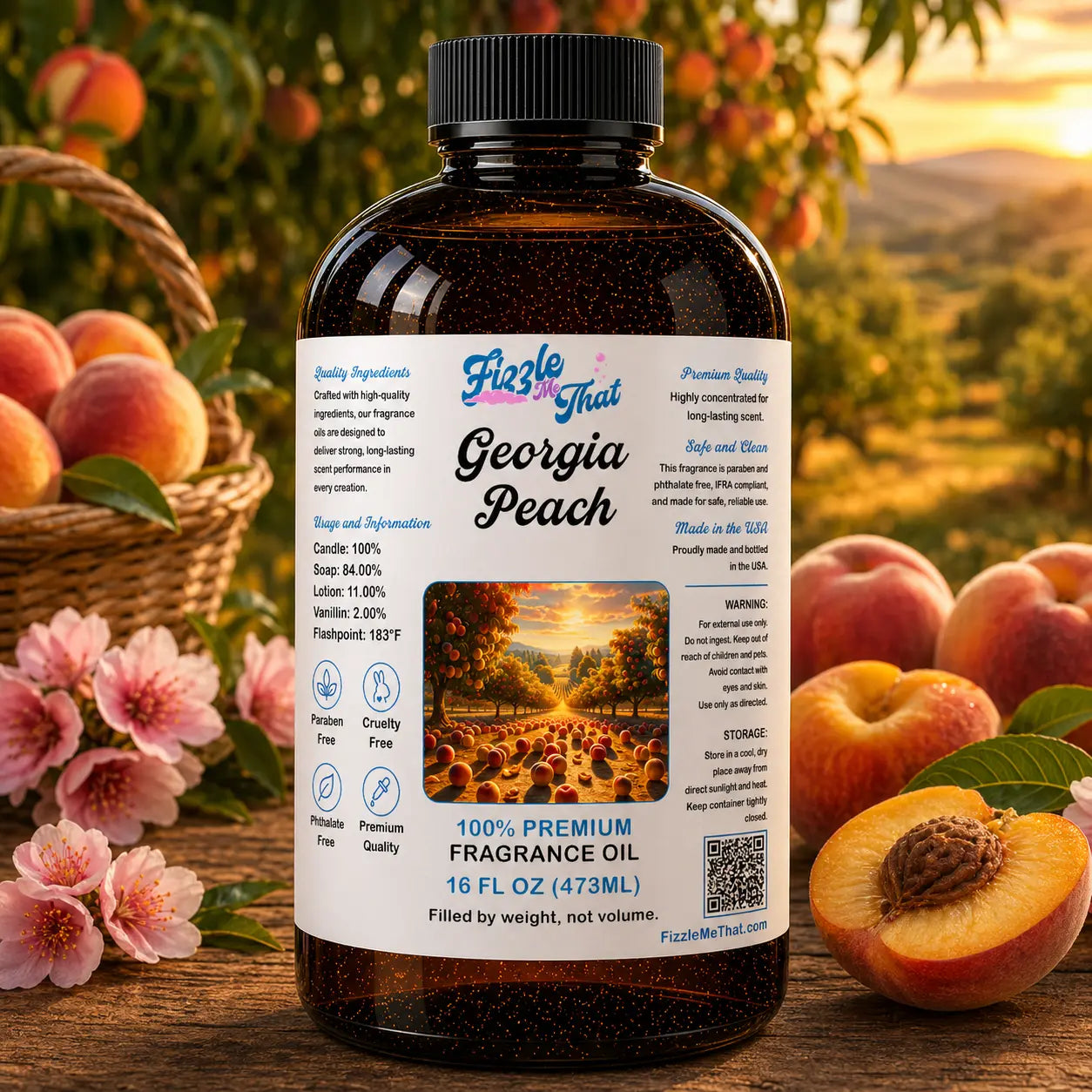 Georgia Peach Fragrance Oil Fizzle Me That