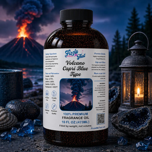 Volcano Capri Blue Type Fragrance Oil Fizzle Me That
