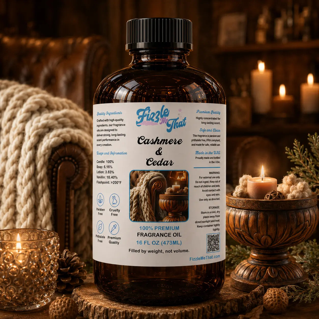 Cashmere and Cedar Fragrance Oil Fizzle Me That