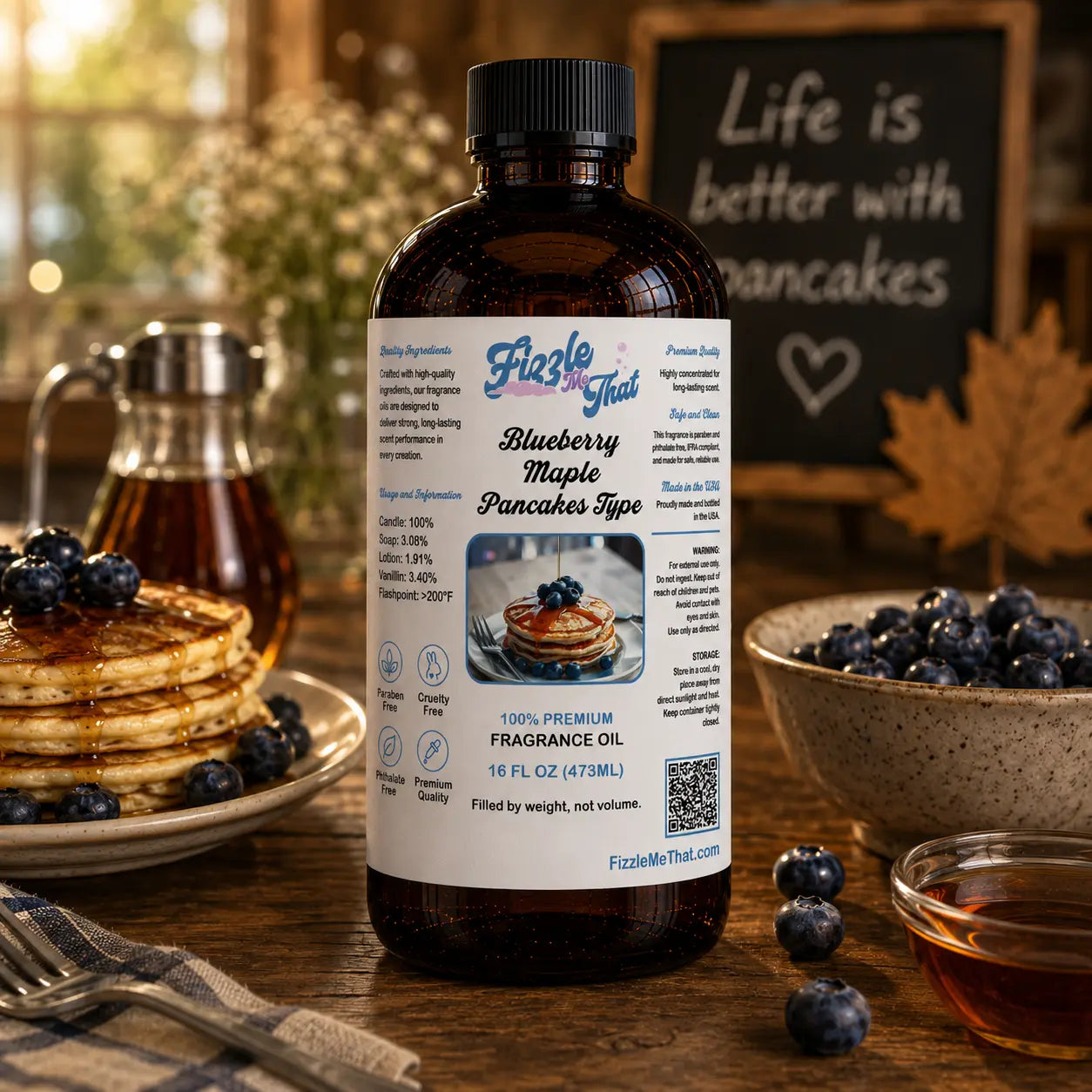 Blueberry Maple Pancakes by BBW® Type Fragrance Oil Fizzle Me That